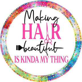 Making Hair Beautiful Wreath Sign
