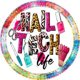 Nail Tech Life Beauty Salon Wreath Sign