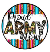 Proud Army Mom Wreath Sign