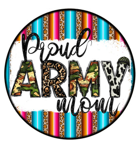 Proud Army Mom Wreath Sign