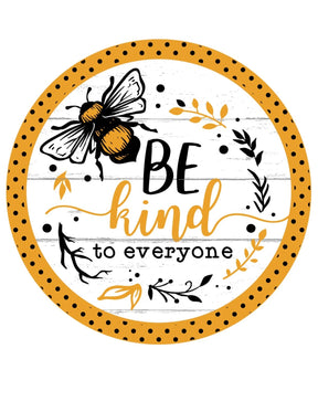 Bee Kind Honeybee Wreath Sign