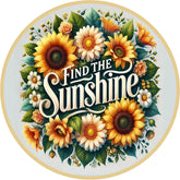 Find the Sunshine Sunflower Floral Wreath Sign