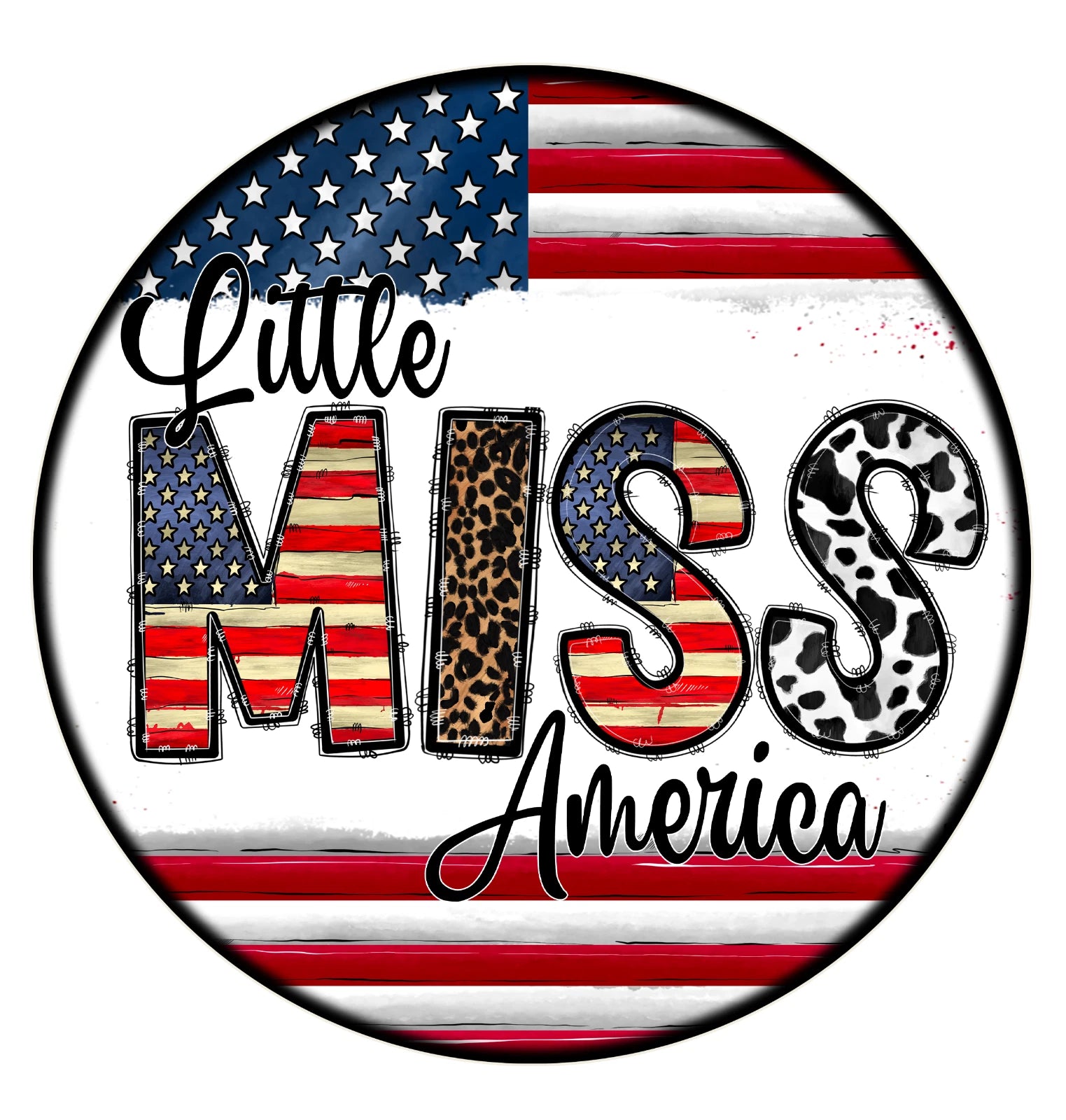 Stars & Stripes Patriotic Wreath Sign