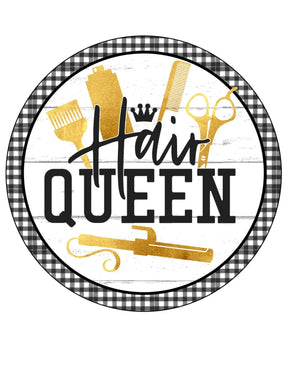 Hair Queen Wreath Sign