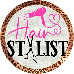 Hair Stylist Wreath Sign