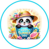 Happy Summer Days Panda Wreath Sign